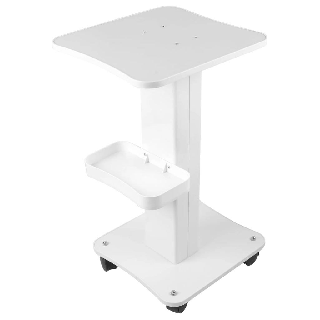 Beauty Salon Trolley Cart with Wheels, 3 Tier Beauty Rolling Cart, Rotate Adjustable Tattoo Table Salon Spa Rolling Trolly