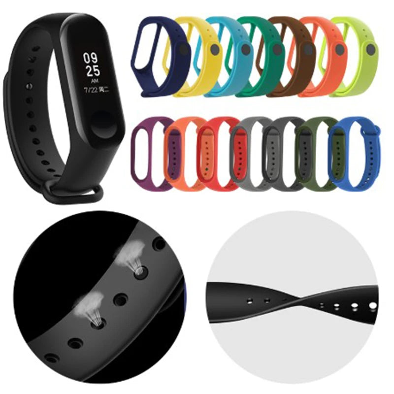Upgrade your Xiaomi Mi Band with this "Original Silicone Replacement Strap", designed for comfort, durability, and style. Made from *high-quality soft silicone*, the band is lightweight, skin-friendly, and perfect for daily
