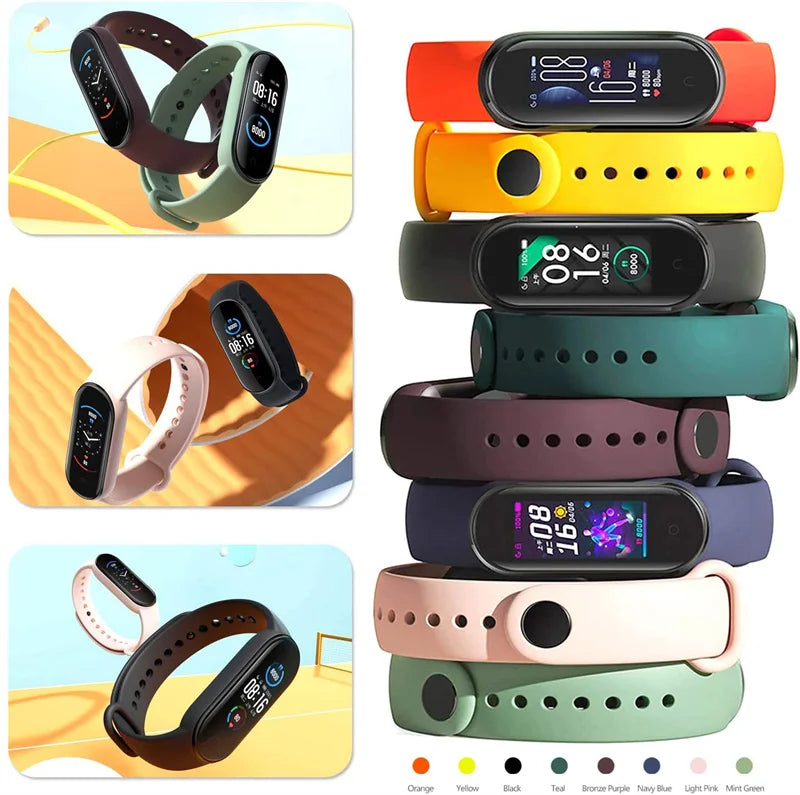 Upgrade your Xiaomi Mi Band with this "Original Silicone Replacement Strap", designed for comfort, durability, and style. Made from *high-quality soft silicone*, the band is lightweight, skin-friendly, and perfect for daily