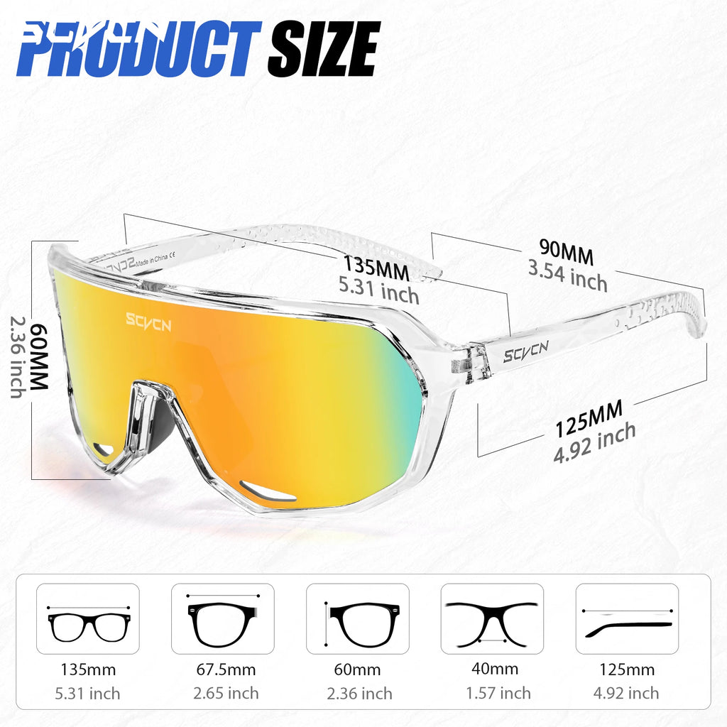 SCVCN New Photochromic Sunglasses Cycling Glasses for Men Bicycle Eyewear Women MTB Mountain Road Bike Cycling UV400 Goggles