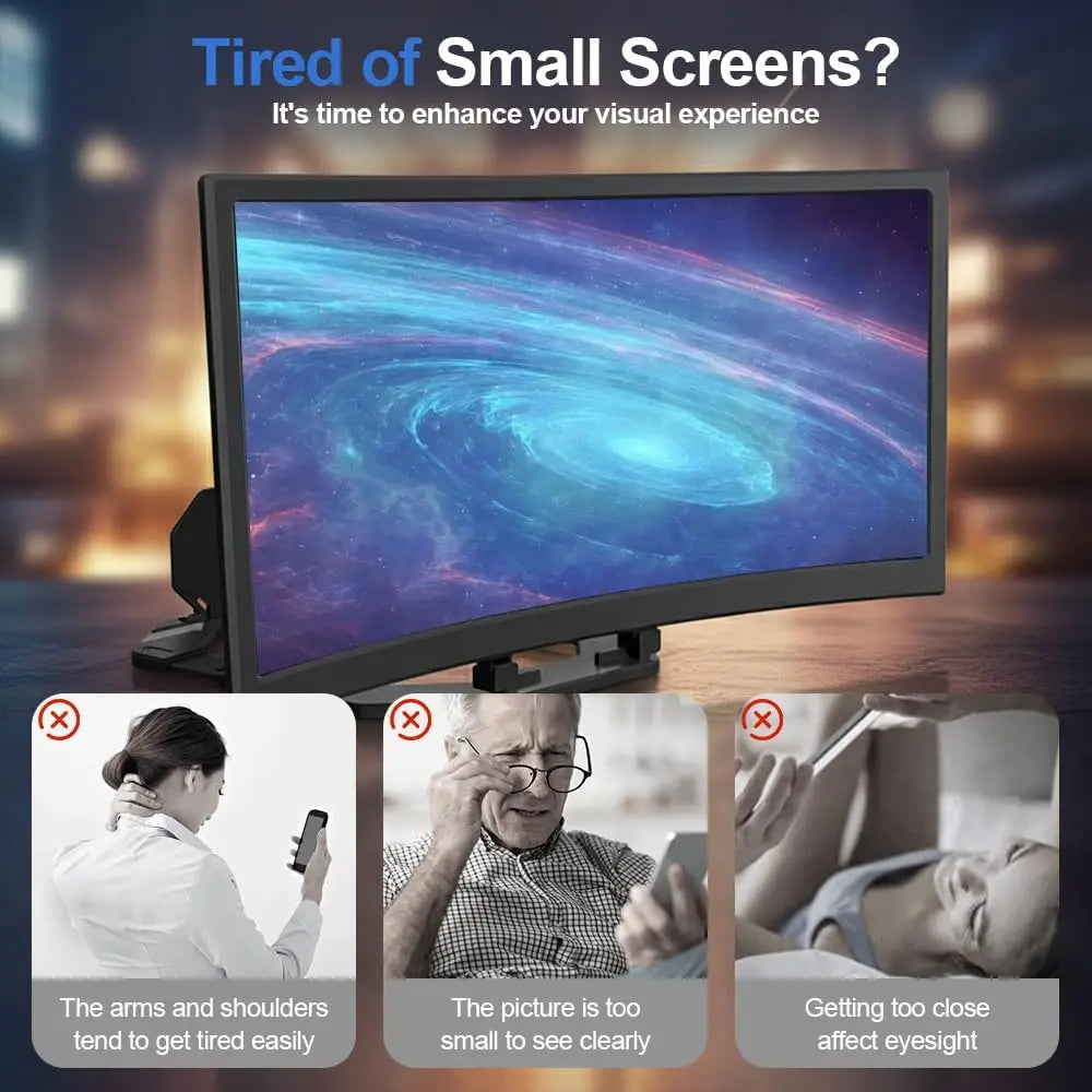 3D Screen Magnifier for Cell Phone, HD Phone Magnifier Screens Enlarger, Projector Screens for Mobile Phone Screen Amplifier