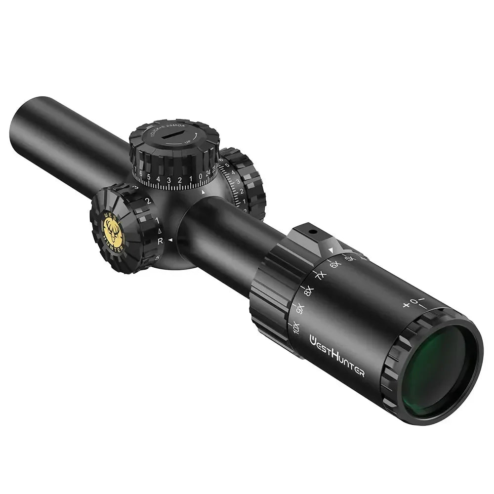 WestHunter HD GEN2 1-10X24 IR Compact Scope LPVO Optical Sights R/G Illumination 1/4MOA Reticle Hunting Riflescope