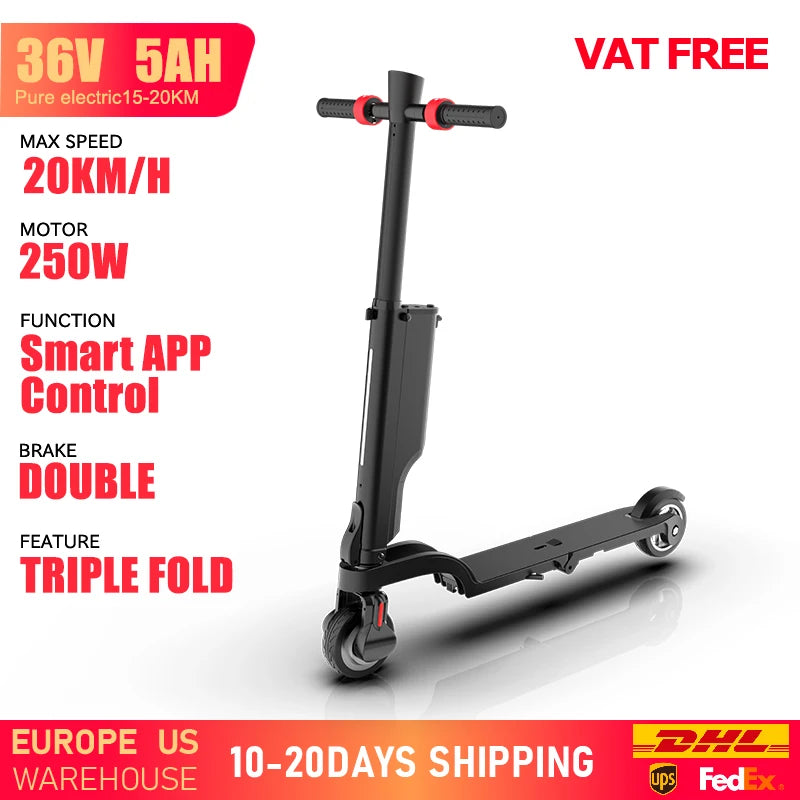 HUANCI X6 electric scooter adults Foldable electric scooters 350W scooters electric 36V 7.5A e scooter Smart APP escooters