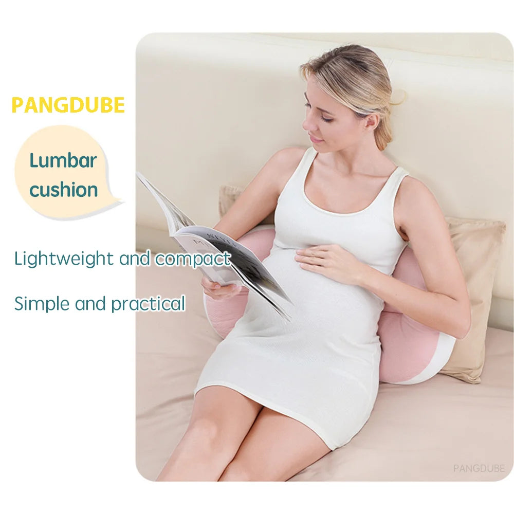 Pregnancy Pillow with 1pc Free An Auxiliary Pillow Cotton Waist Support Pillow for Pregnant Women Sleeping Body Pillow