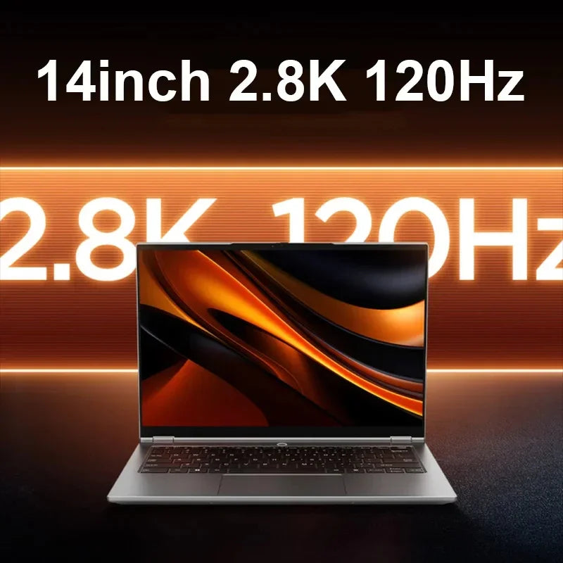 Lenovo Original Lecoo 2025 New Pro 14 Ryzen 7 H 255 AMD Radeon 780M 32GB DDR5 1TB SSD WiFi6 14inch 2.8K 120Hz Ultra Thin Laptops