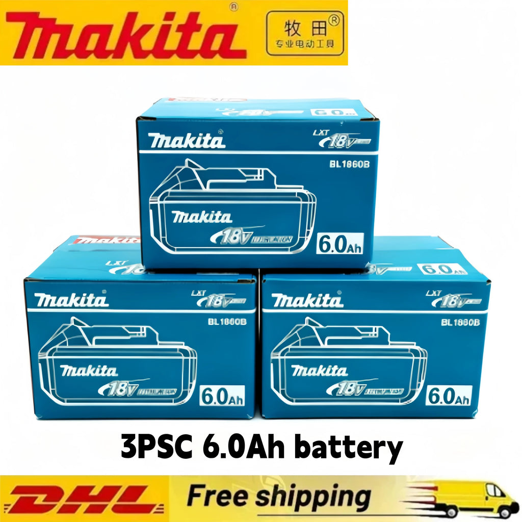 100% Original for Makita 18V 6.0Ah Rechargeable Battery for Makita 18V BL1830 BL1830B BL1840 BL1840B BL1850 BL1850B Power Tools