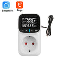 TUYA WIFI Smart Temperrature Controller Socket With Sensor Smart Thermostat 16A EU Plug Remote Control Support Alexa Google Home