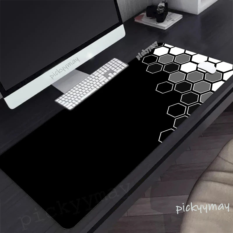 Technology Large Mouse Mat Gaming Mousepad Big Gamer Mousepads Rubber Keyboard Mats Desk Pad Geometric Mouse Pads