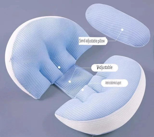 Pregnancy Pillow with 1pc Free An Auxiliary Pillow Cotton Waist Support Pillow for Pregnant Women Sleeping Body Pillow