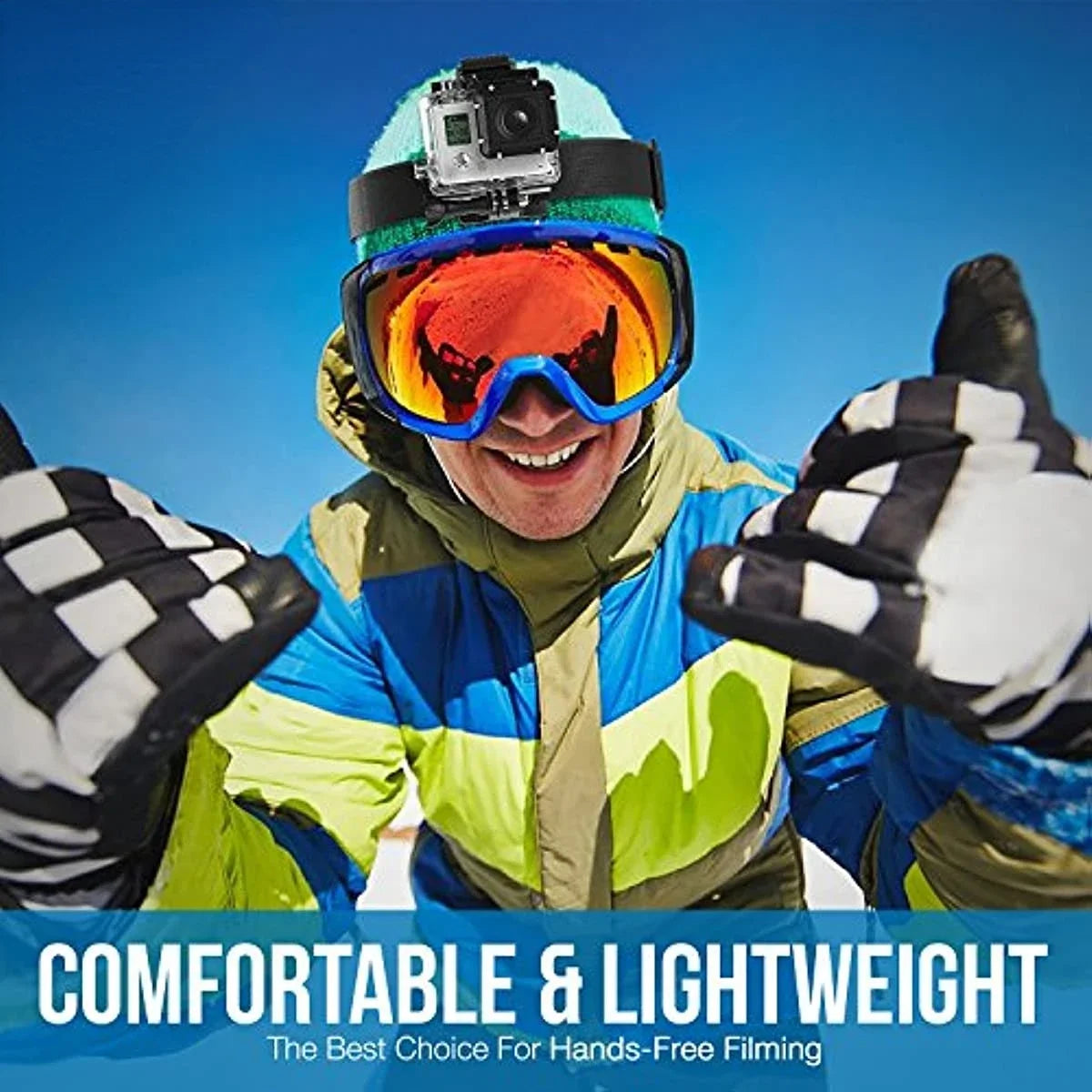 Head Strap Mount Wearing Headband Holder For Gopro Hero 13 12 11 10 9 8 7 6 5 AKASO SJCAM DJI OSMO Action Camera Accessoires