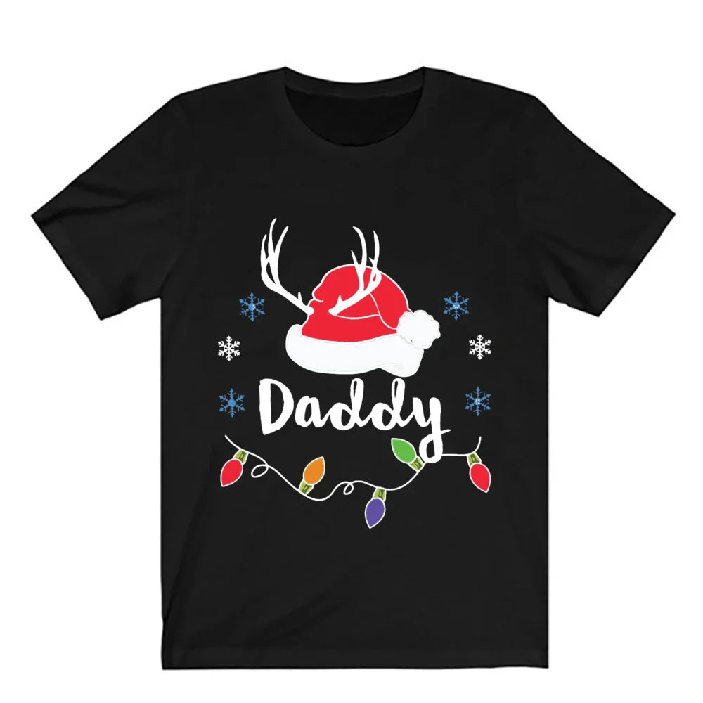 Merry Christmas Family Matching Outfit Adult Kid Look Clothes T-shirt Top Holiday Mother Father Son Daughter T Shirt Baby Romper