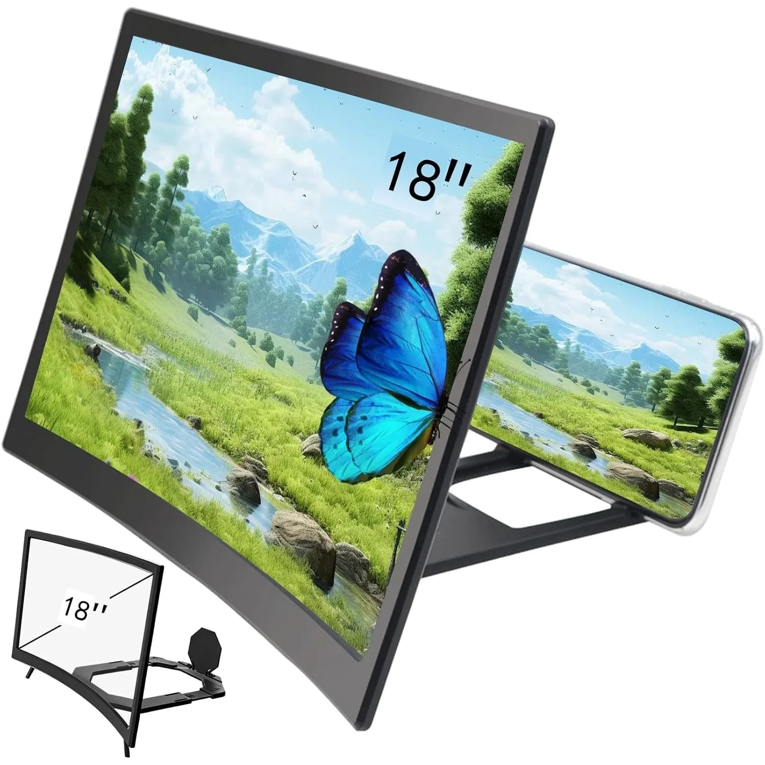 3D Screen Magnifier for Cell Phone, HD Phone Magnifier Screens Enlarger, Projector Screens for Mobile Phone Screen Amplifier