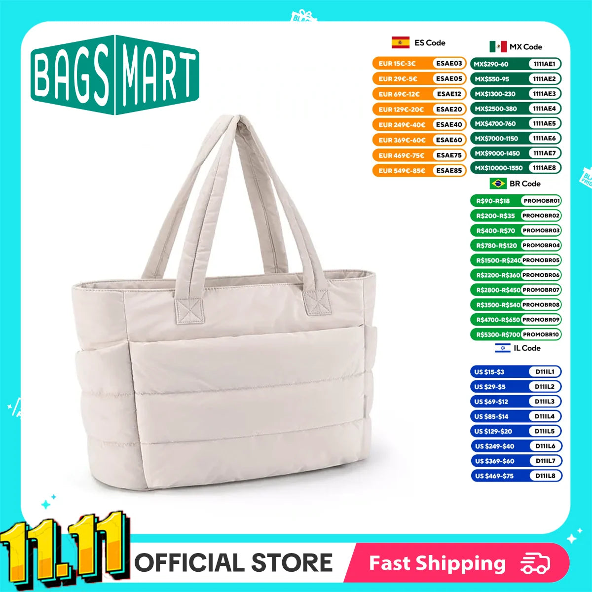 BAGSMART Women's Bag Large Capacity Solid Color Tote Bag Versatile Handbag for Commuter Work Student Class Shopping bag