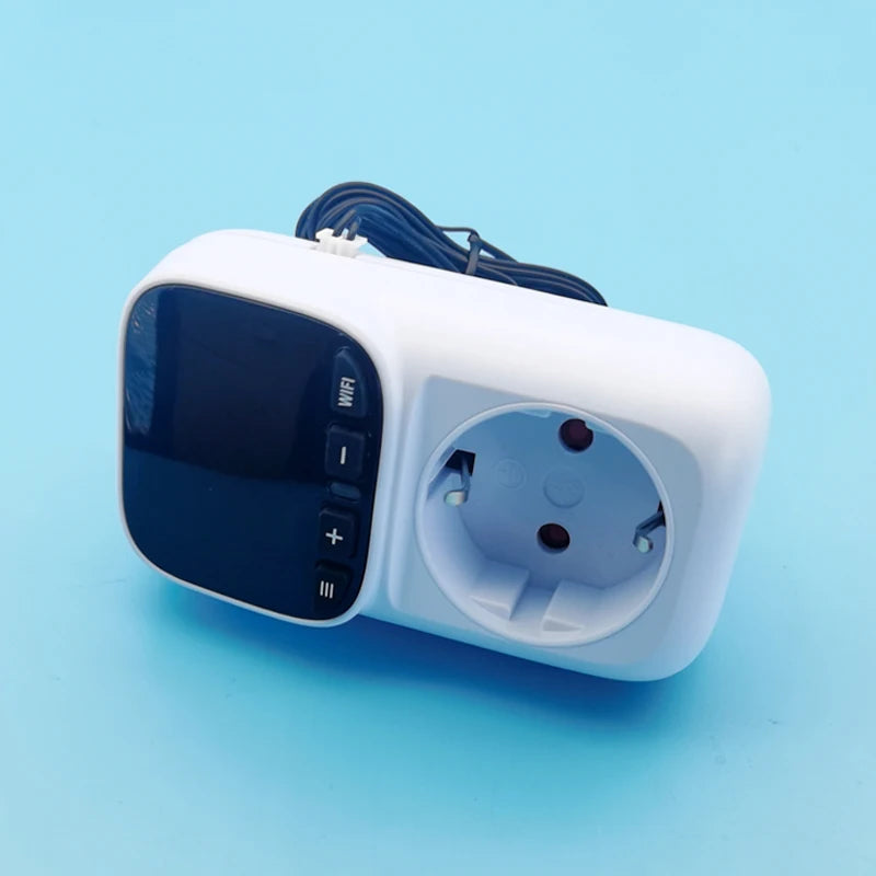 TUYA WIFI Smart Temperrature Controller Socket With Sensor Smart Thermostat 16A EU Plug Remote Control Support Alexa Google Home