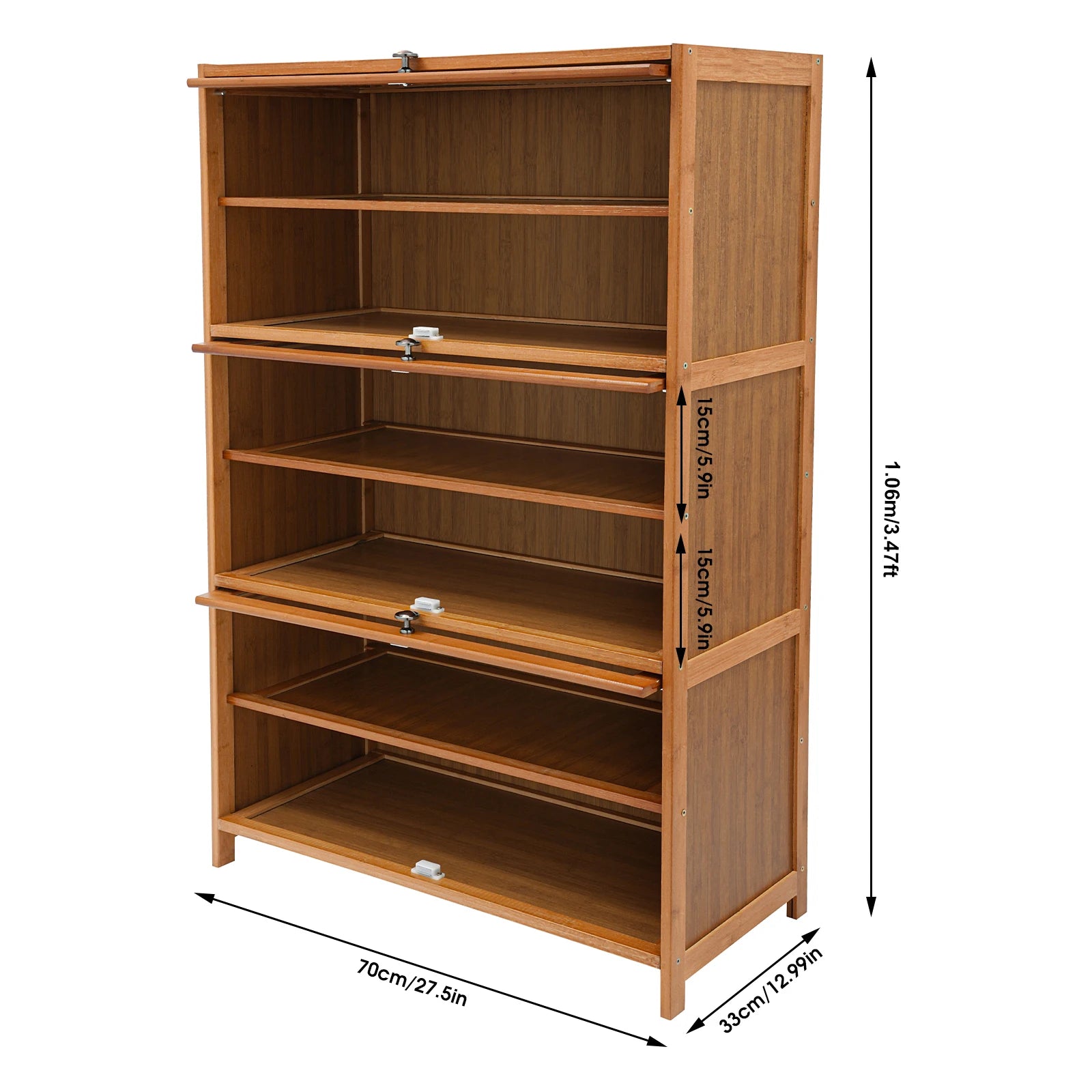 70/80cm Shoes Storage Organizer Free Standing Shoes Shelves Cabinet Shoe rack with Doors
