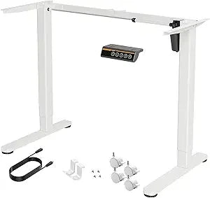 Adjustable Electric Standing Desk Frame - C-Shaped Workstation for Ergonomic Computer Desk Setup