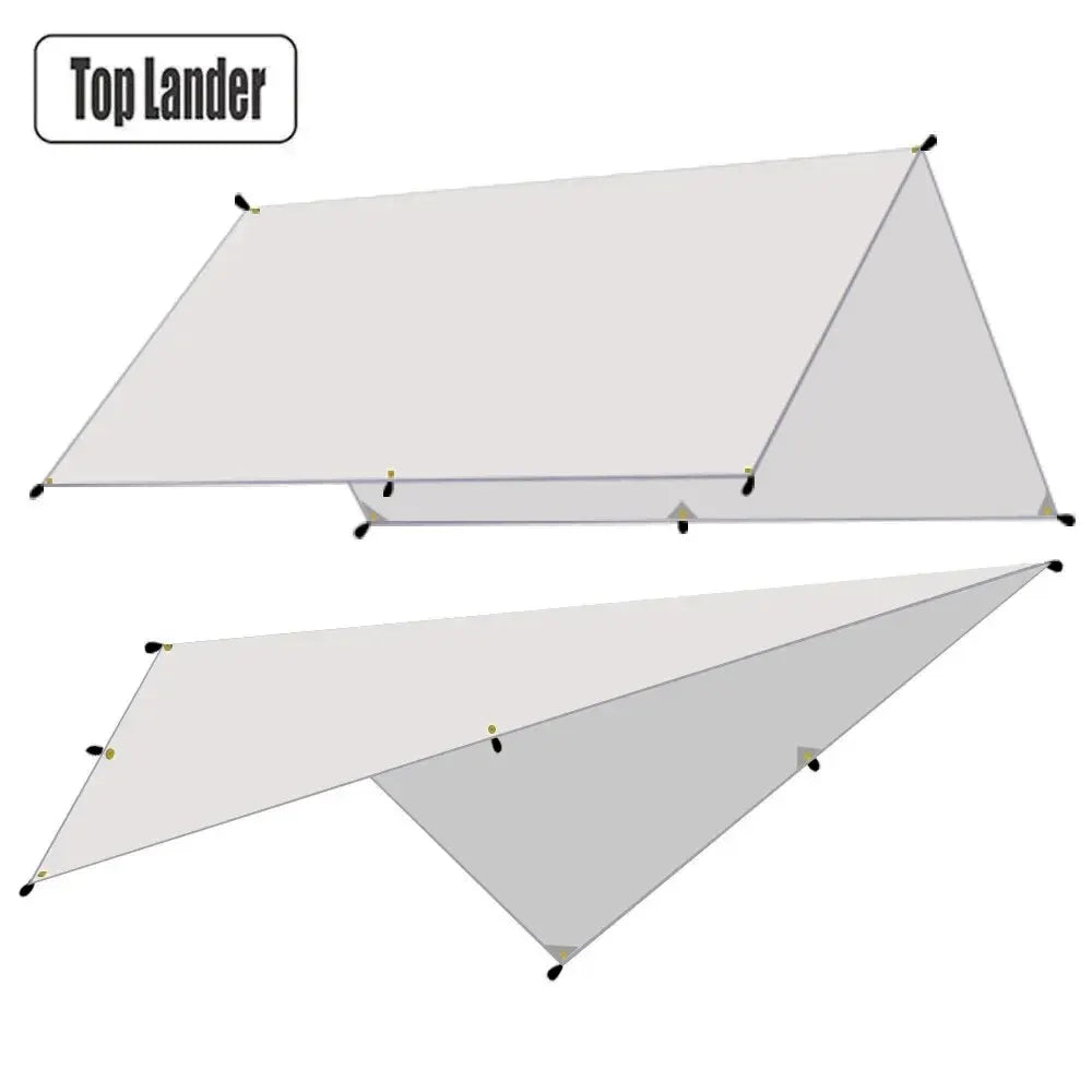 Camping Tarp Waterproof Tent Tourist Awning Shade Garden Canopy Beach Sunshade Outdoor Ultralight Sun Shelter Hiking Backpacking