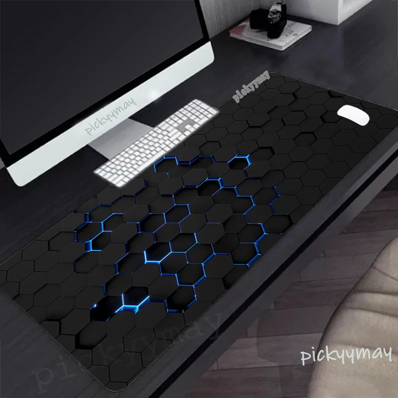 Technology Large Mouse Mat Gaming Mousepad Big Gamer Mousepads Rubber Keyboard Mats Desk Pad Geometric Mouse Pads