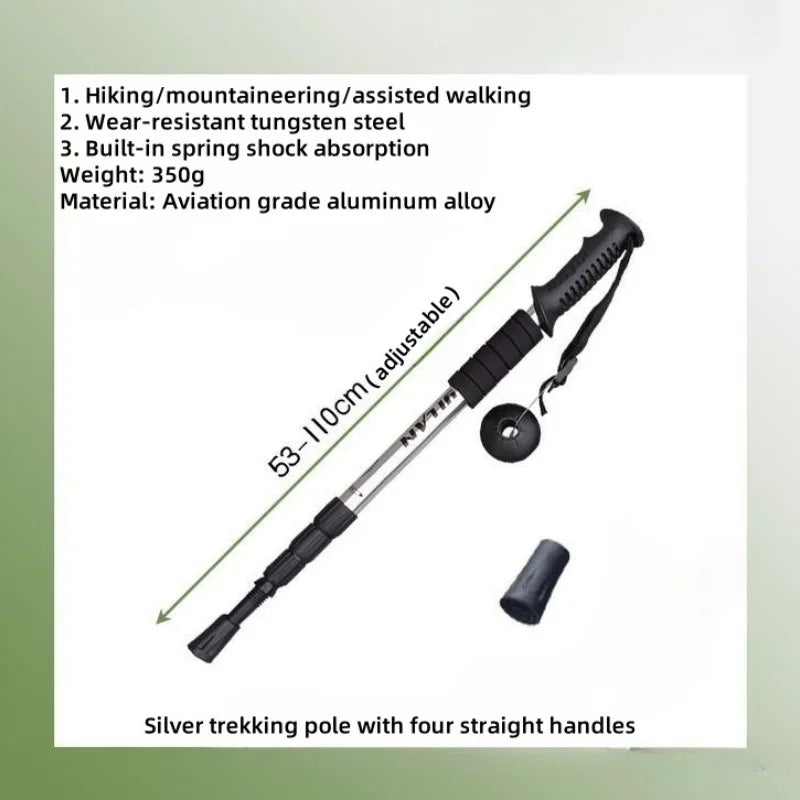 Hiking Trekking Poles, Collapsible,Lightweight, Anti Shock, Hiking or Walking Sticks,Adjustable Hiking Pole for Men and Women