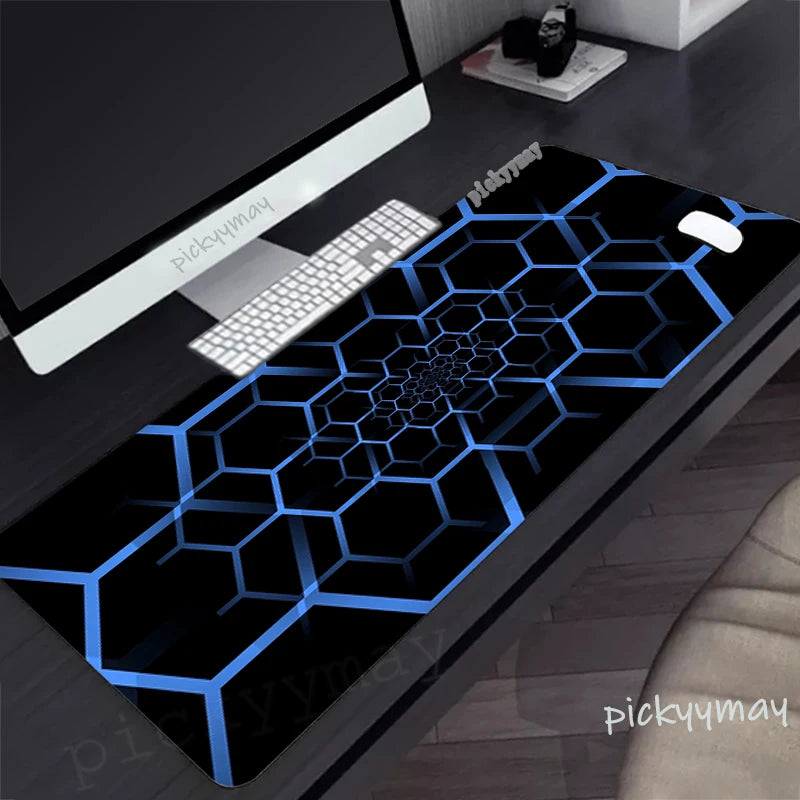 Technology Large Mouse Mat Gaming Mousepad Big Gamer Mousepads Rubber Keyboard Mats Desk Pad Geometric Mouse Pads