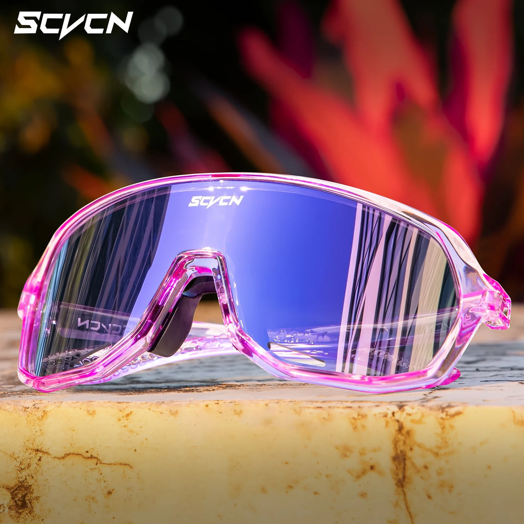 SCVCN New Photochromic Sunglasses Cycling Glasses for Men Bicycle Eyewear Women MTB Mountain Road Bike Cycling UV400 Goggles