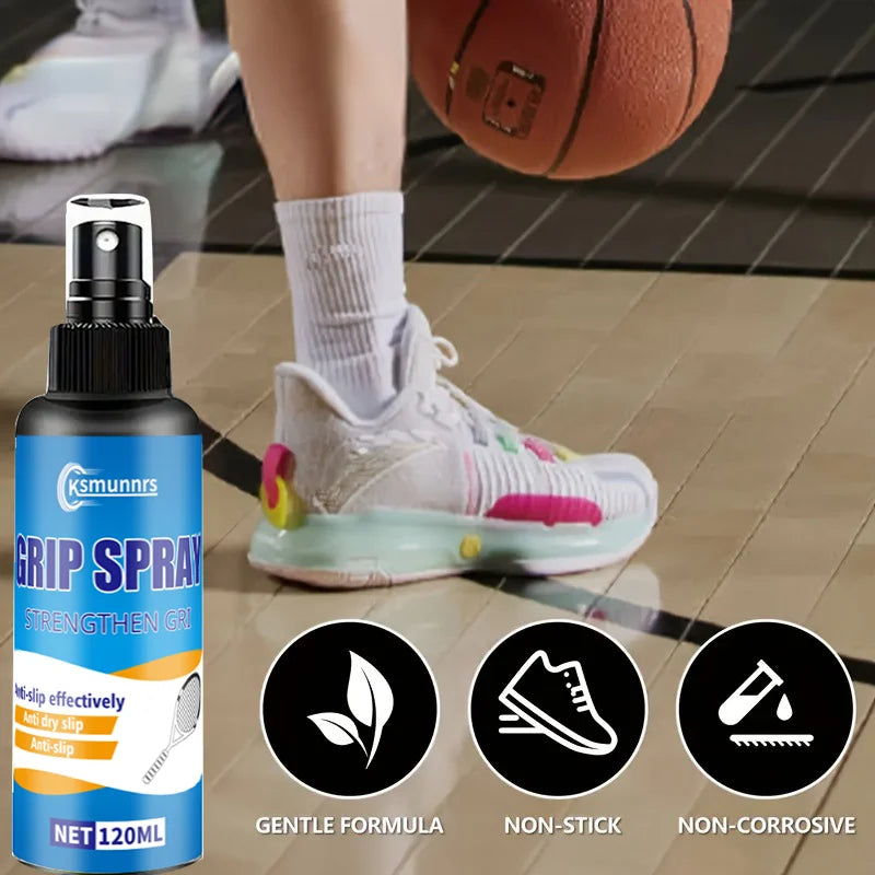 Anti-slip spray for basketball shoes and rackets - Maximum grip enhancer for the court, weightlifting, and gym - 100% non-slip a