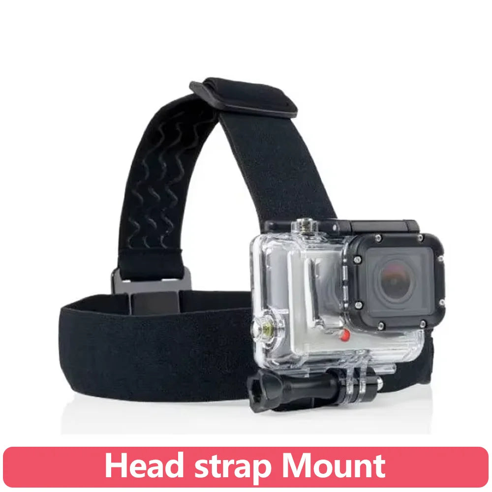 Head Strap Mount Wearing Headband Holder For Gopro Hero 13 12 11 10 9 8 7 6 5 AKASO SJCAM DJI OSMO Action Camera Accessoires