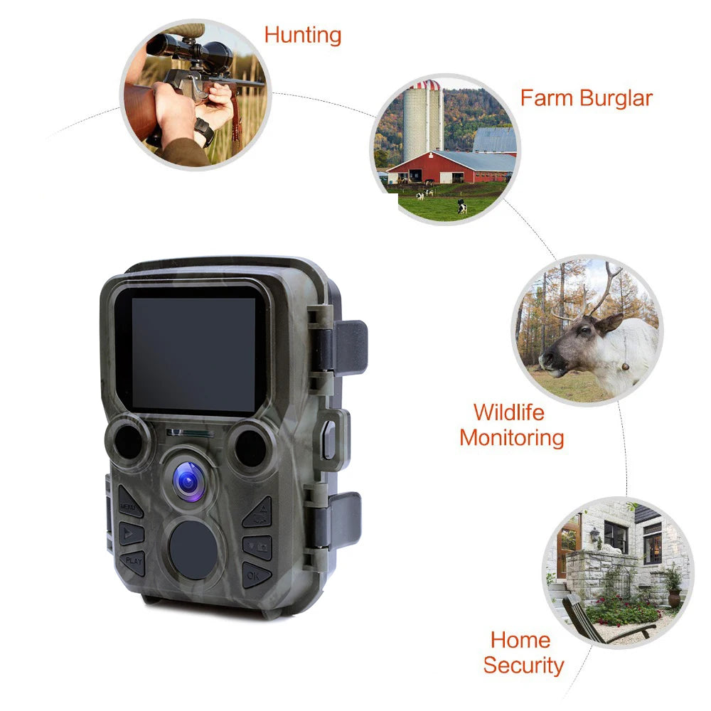 Outdoor Wifi Hunting Camera APP Control Trail Camera Wireless Bluetooth 24MP 1296P Night Vision Motion Wildlife Traps Photo