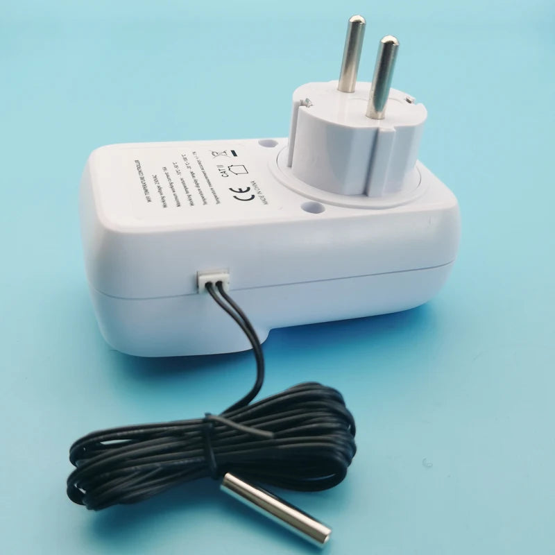 TUYA WIFI Smart Temperrature Controller Socket With Sensor Smart Thermostat 16A EU Plug Remote Control Support Alexa Google Home
