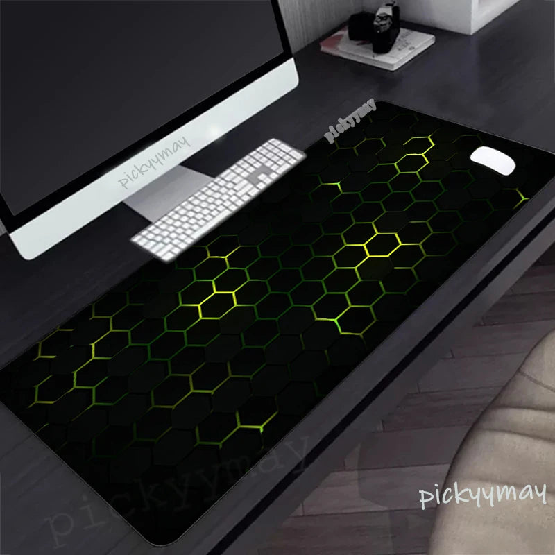 Technology Large Mouse Mat Gaming Mousepad Big Gamer Mousepads Rubber Keyboard Mats Desk Pad Geometric Mouse Pads