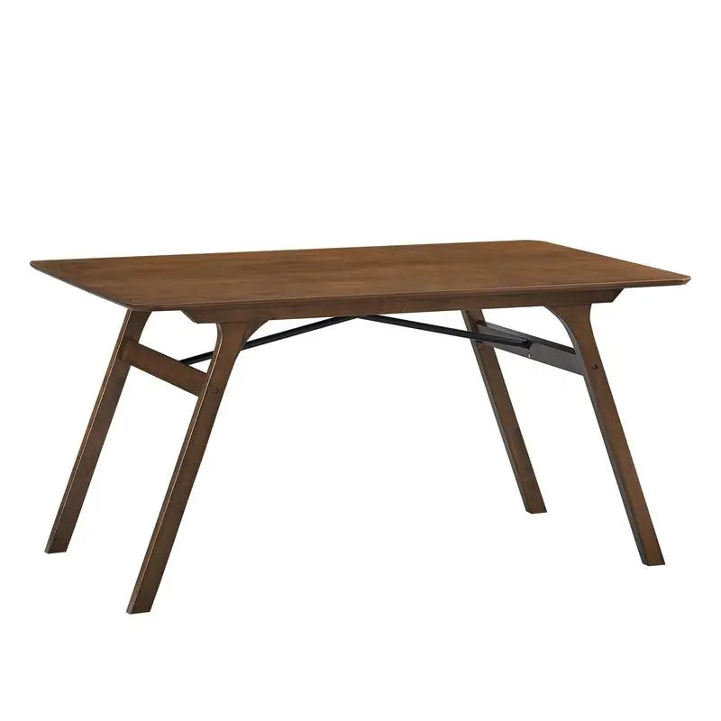 7-Piece Walnut Finish Dining Set with Upholstered Chairs – Wooden Kitchen Table & Chair Ensemble