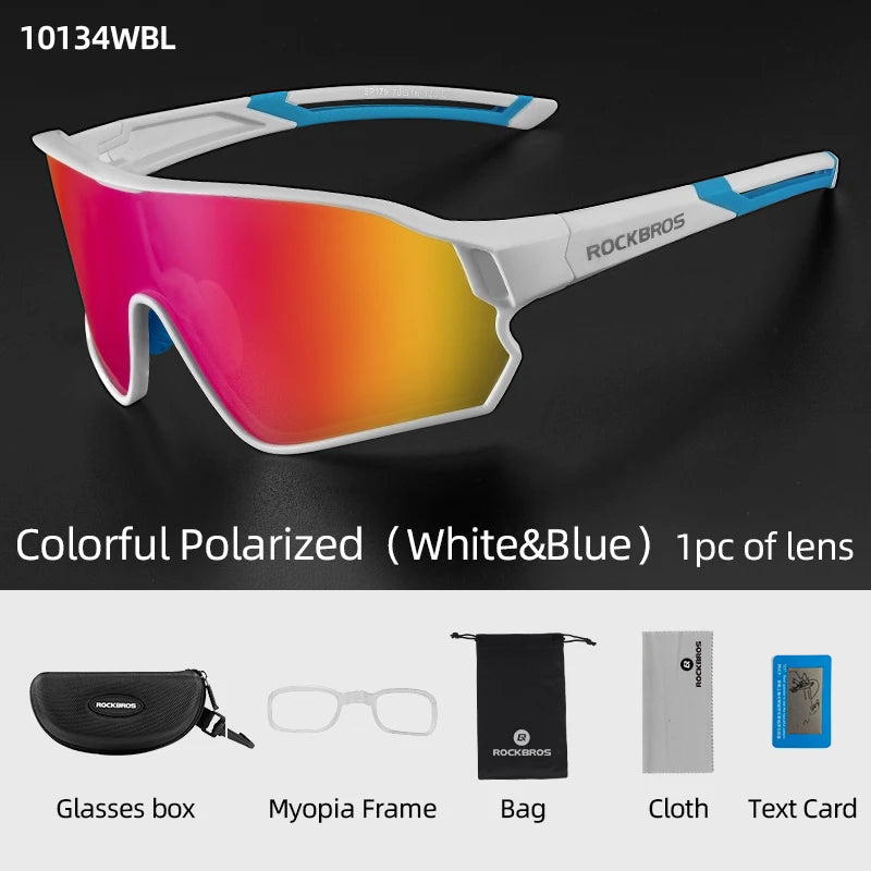 ROCKBROS Bike Glasses Polarized / Photochromic UV400 Sun Protection Sports Eyewear Bicycle Sunglasses MTB Road Cycling Glasses