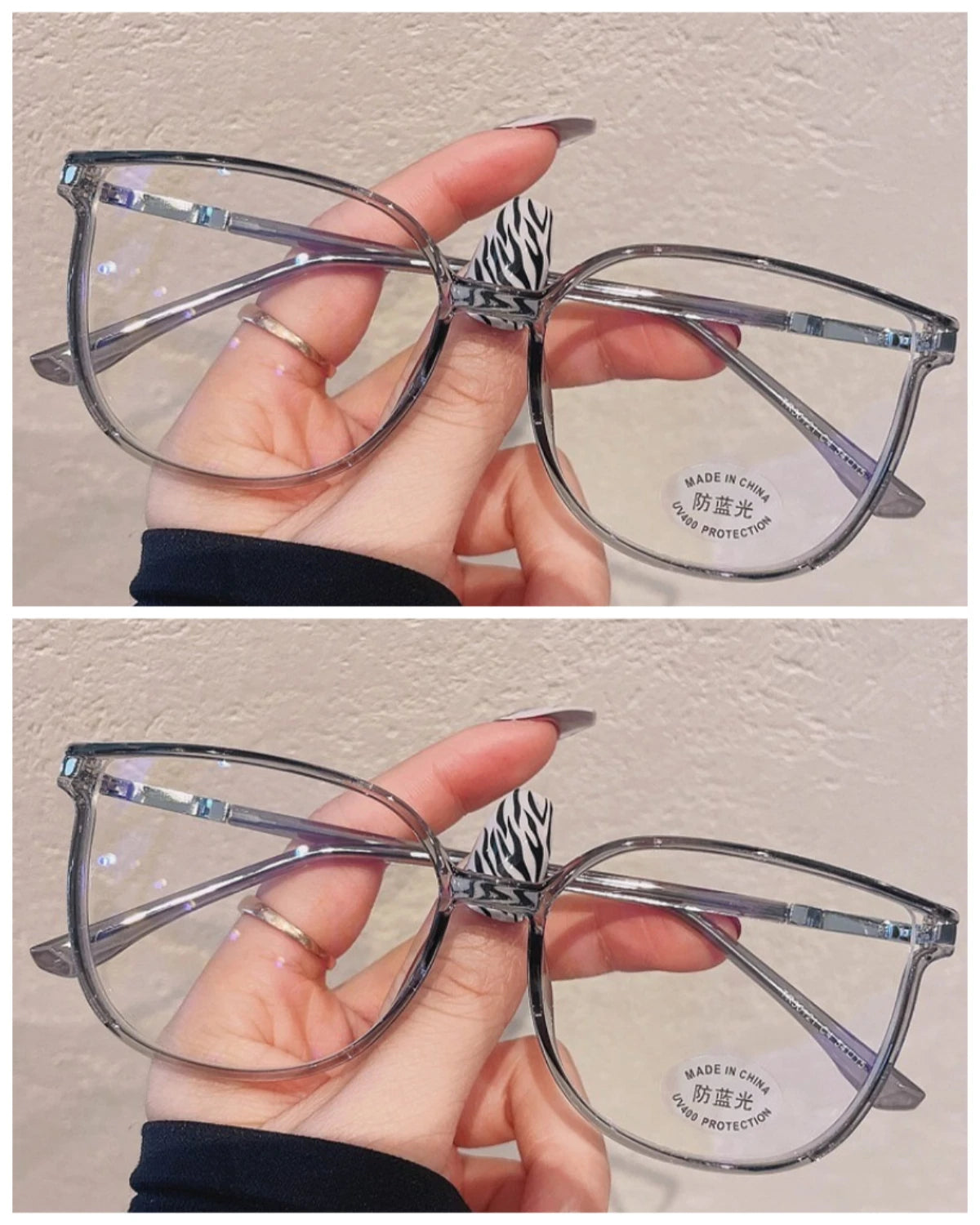 +100 To +400 Fashion Reading Glasses Anti Blue Light Presbyopia Glasses Oval Shaped Women's Finished Presbyopia Glasses Unisex