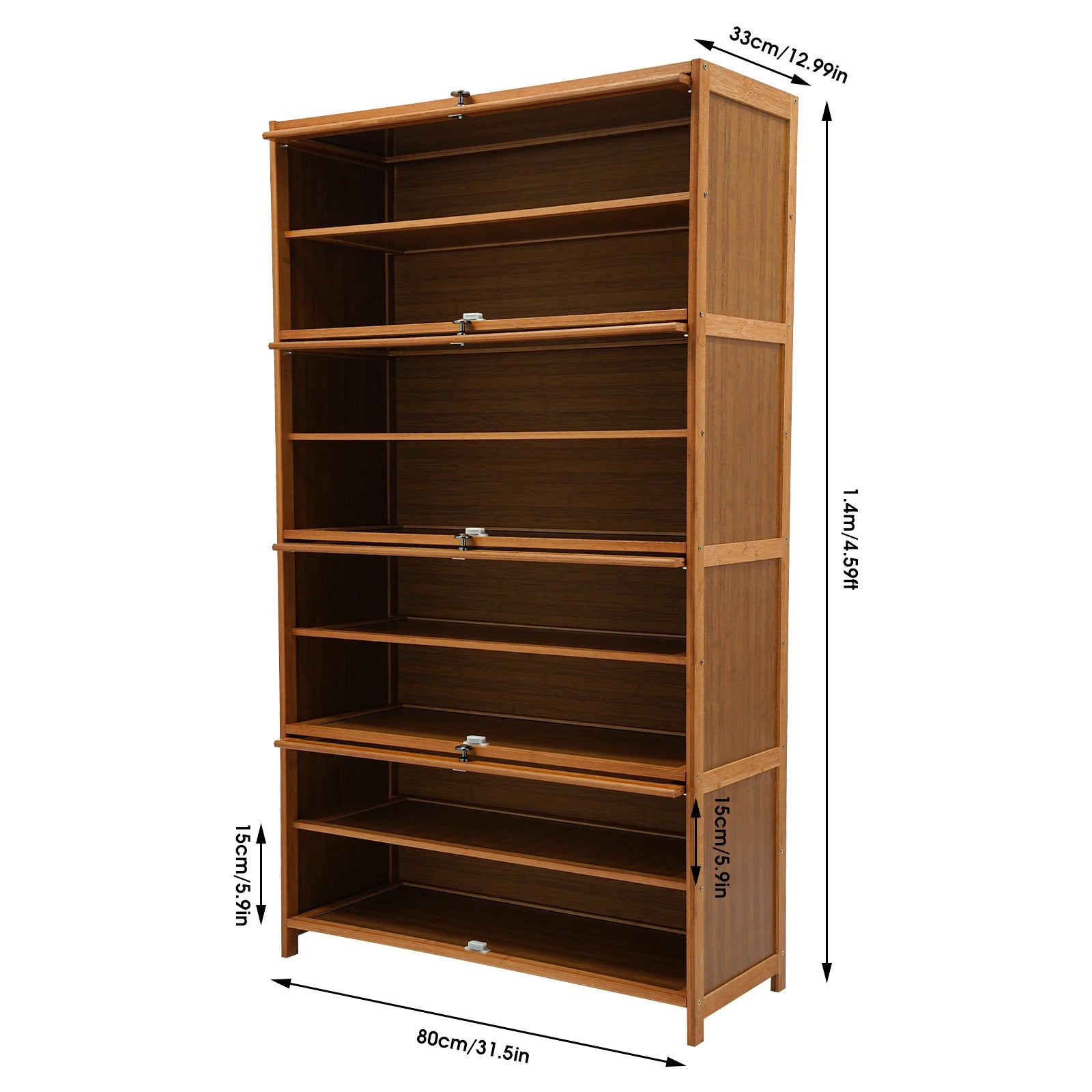 70/80cm Shoes Storage Organizer Free Standing Shoes Shelves Cabinet Shoe rack with Doors