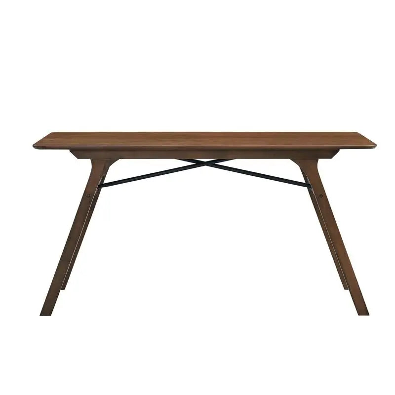 7-Piece Walnut Finish Dining Set with Upholstered Chairs – Wooden Kitchen Table & Chair Ensemble