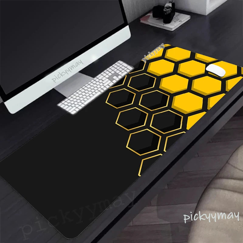 Technology Large Mouse Mat Gaming Mousepad Big Gamer Mousepads Rubber Keyboard Mats Desk Pad Geometric Mouse Pads