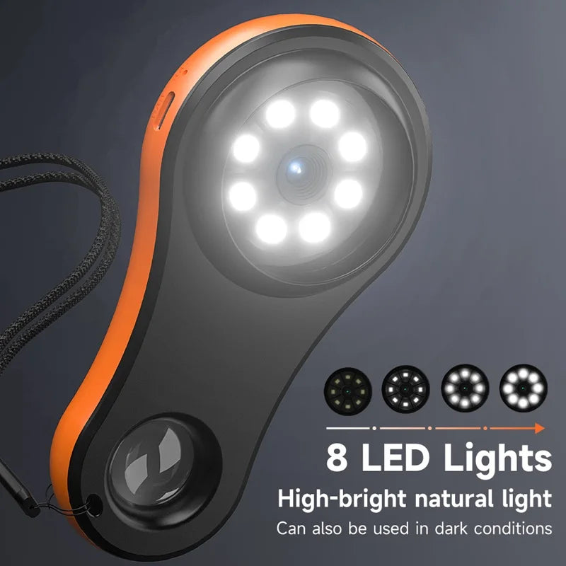 Digital Magnifier 2MP Video Portable Microscope 2.0'' Screen 8LEDs With Magnifying Glass For Windows/Mac 32B TF Card For Option