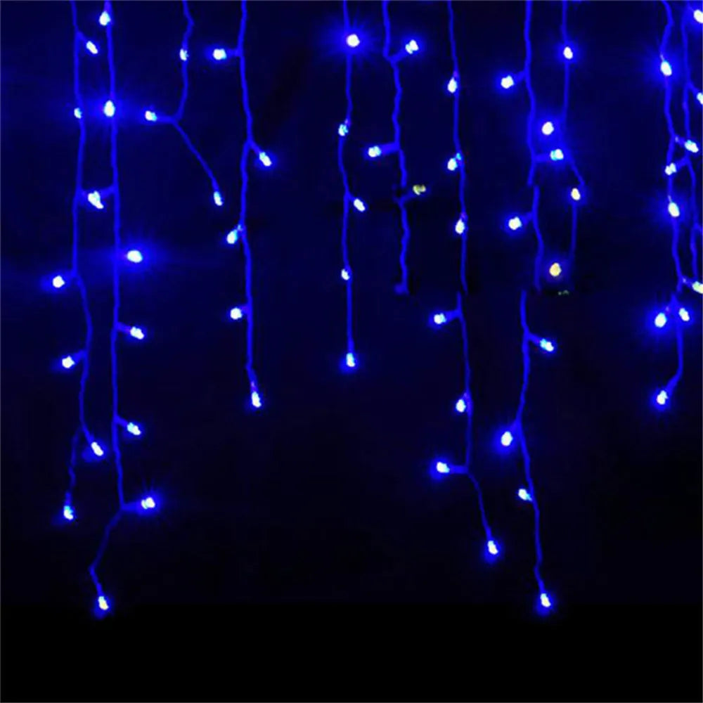 Christmas Decoration 2024/2025 icicle Led Curtain Lights for Outdoor Droop 0.4/0.5/0.6M Christmas Lights for home New Year 2025