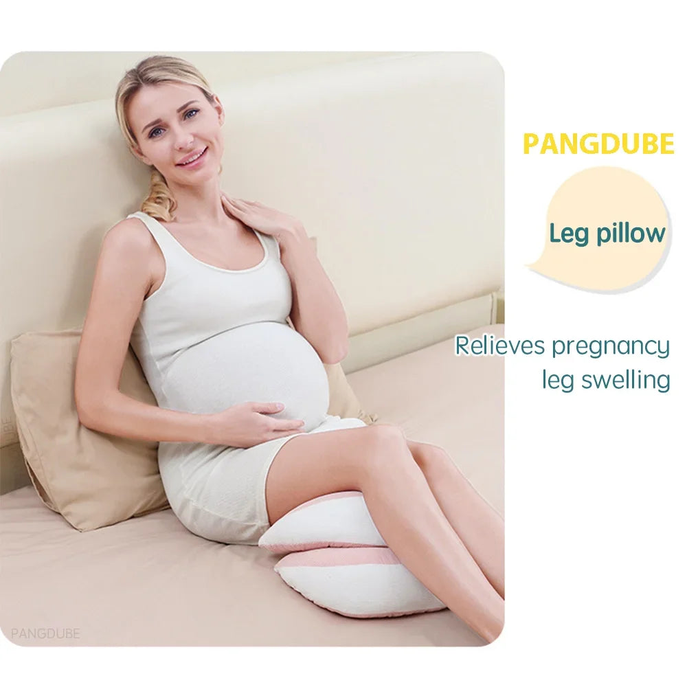 Pregnancy Pillow with 1pc Free An Auxiliary Pillow Cotton Waist Support Pillow for Pregnant Women Sleeping Body Pillow