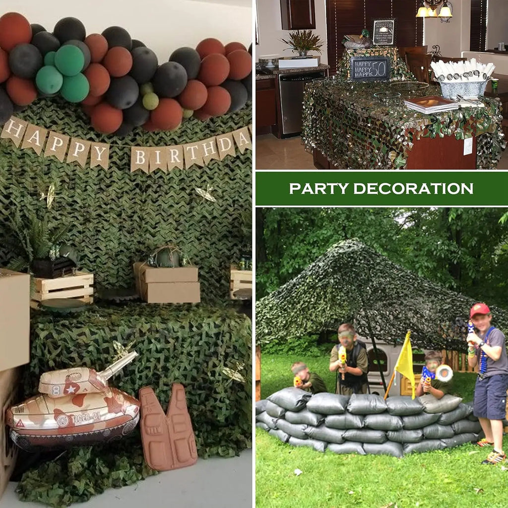 Woodland Camo Netting Camouflage Net Hunting Camo Mesh Sunshade Sail Camping Sun Shelter Car Shade Covers Privacy Cloth