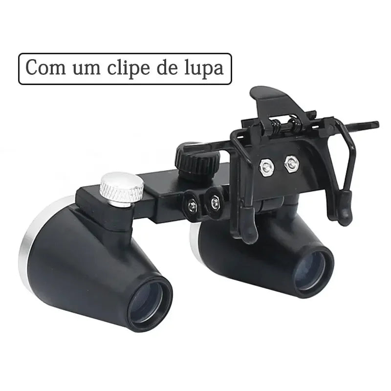 Dental Loupes 2.5X3.5X Binocular Magnifying Glass Galilean Medical Loupes with Clip Coated Optical Lens for Dentist Surgical Use